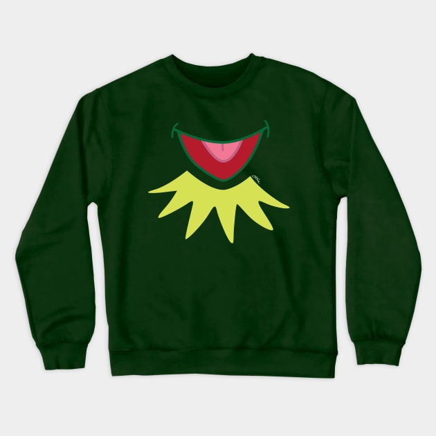 Frog Smile (for face mask) Crewneck Sweatshirt by CKline